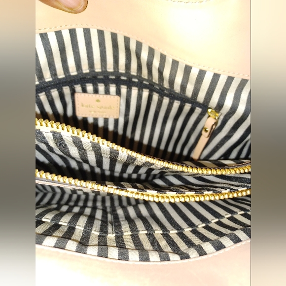 KATE SPADE AUTHENTIC IVORY LEATHER TOTE LNC - Picture 13 of 16